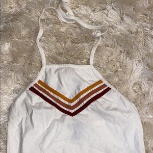 White Halter Top